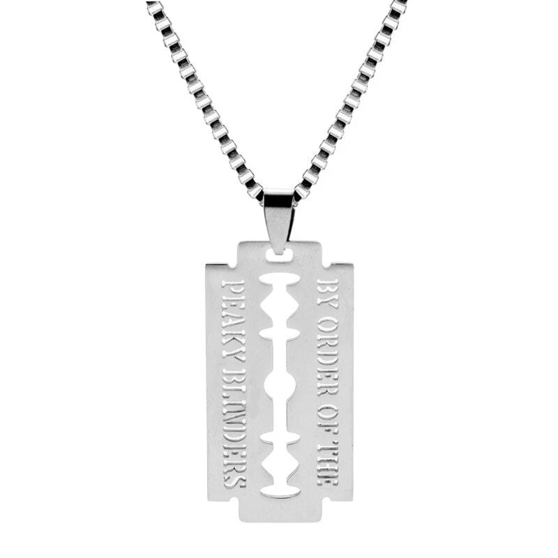 "By Order of the Peaky Blinders" Razor Necklace - Image 3