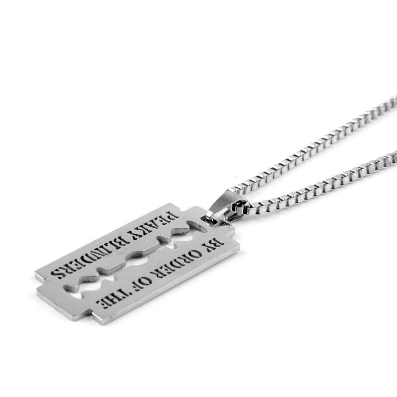 "By Order of the Peaky Blinders" Razor Necklace - Image 5