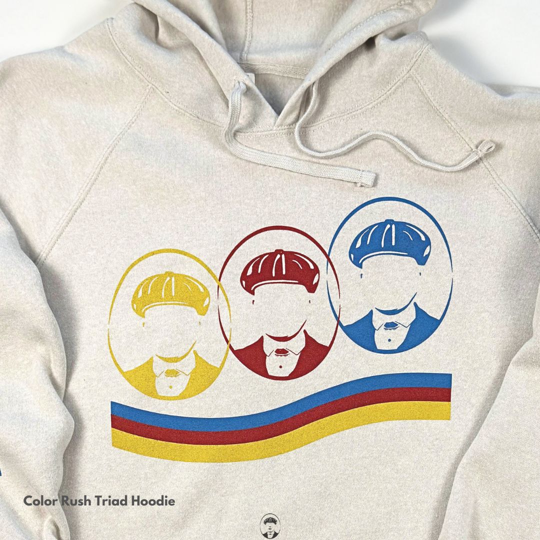Color Rush Triad Hoodie Stone Heather - Image 3