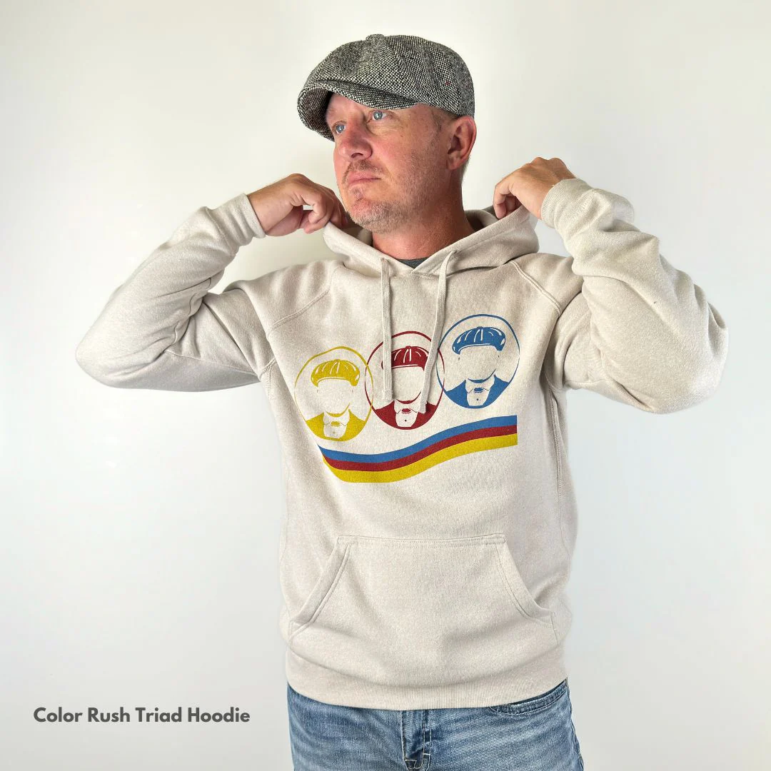 Color Rush Triad Hoodie Stone Heather - Image 4