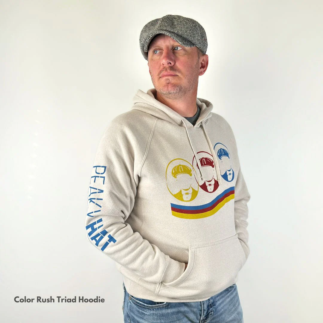 Color Rush Triad Hoodie Stone Heather - Image 5