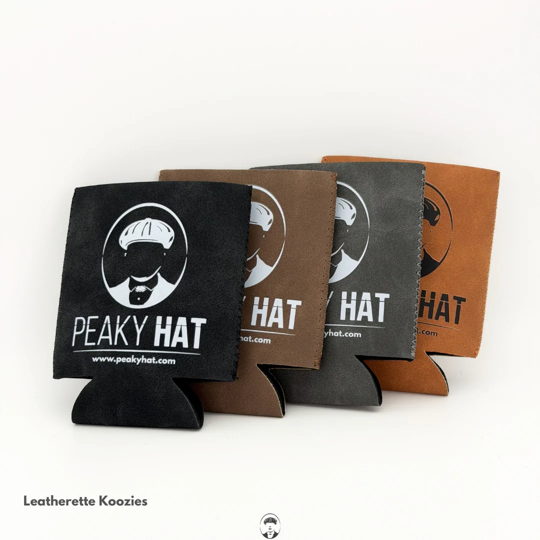 Peaky Hat Leatherette Koozie